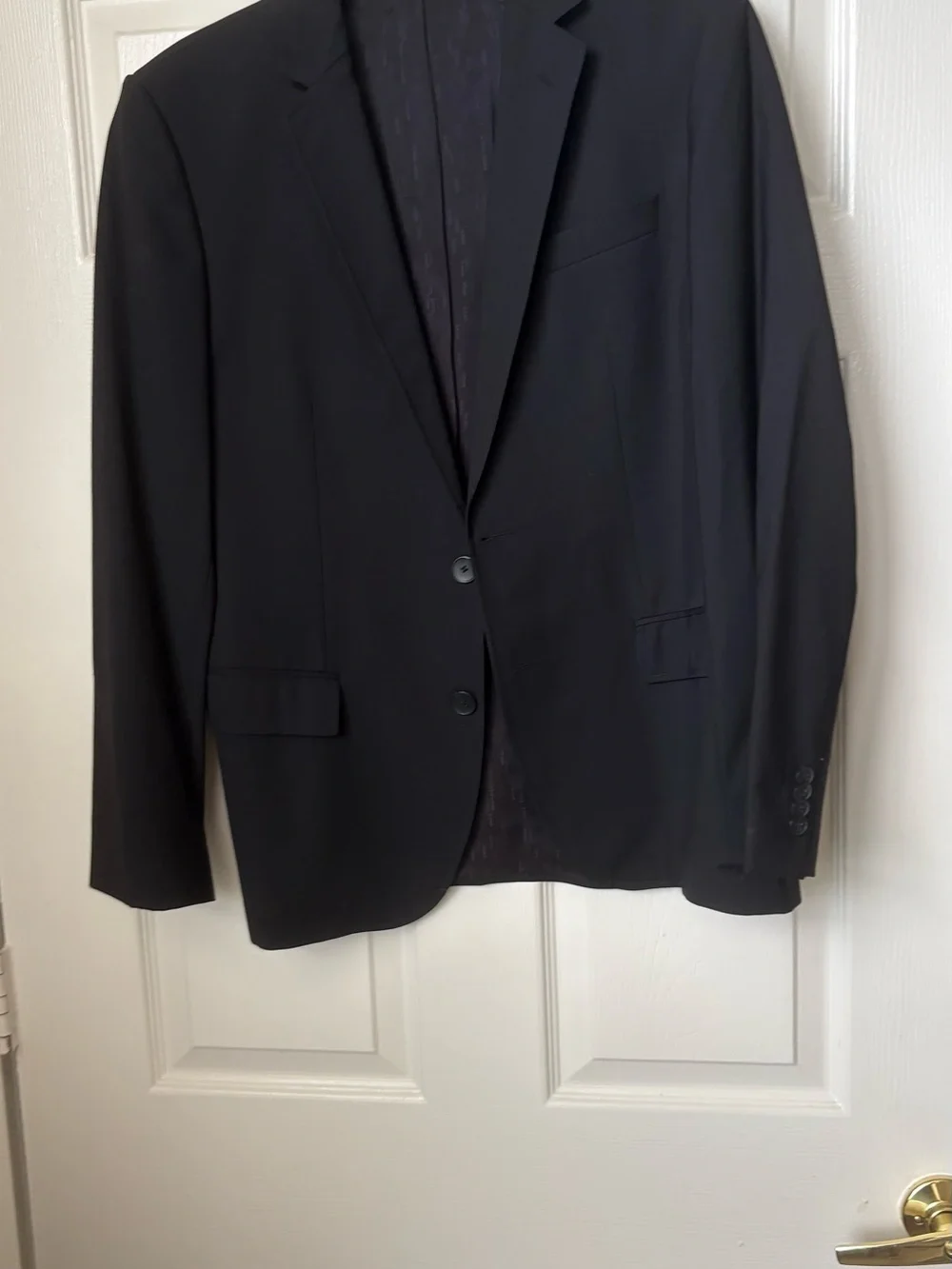 HUGO Black Two-Button Mens Blazer